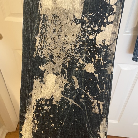 Men's Silver Painted PRPS Jeans Size 32 - Picture 4 of 6